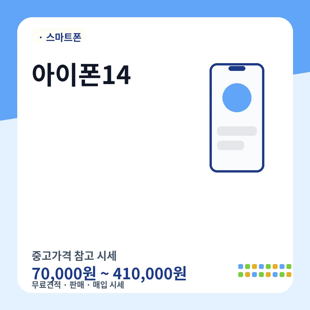 아이폰14 중고가격 시세