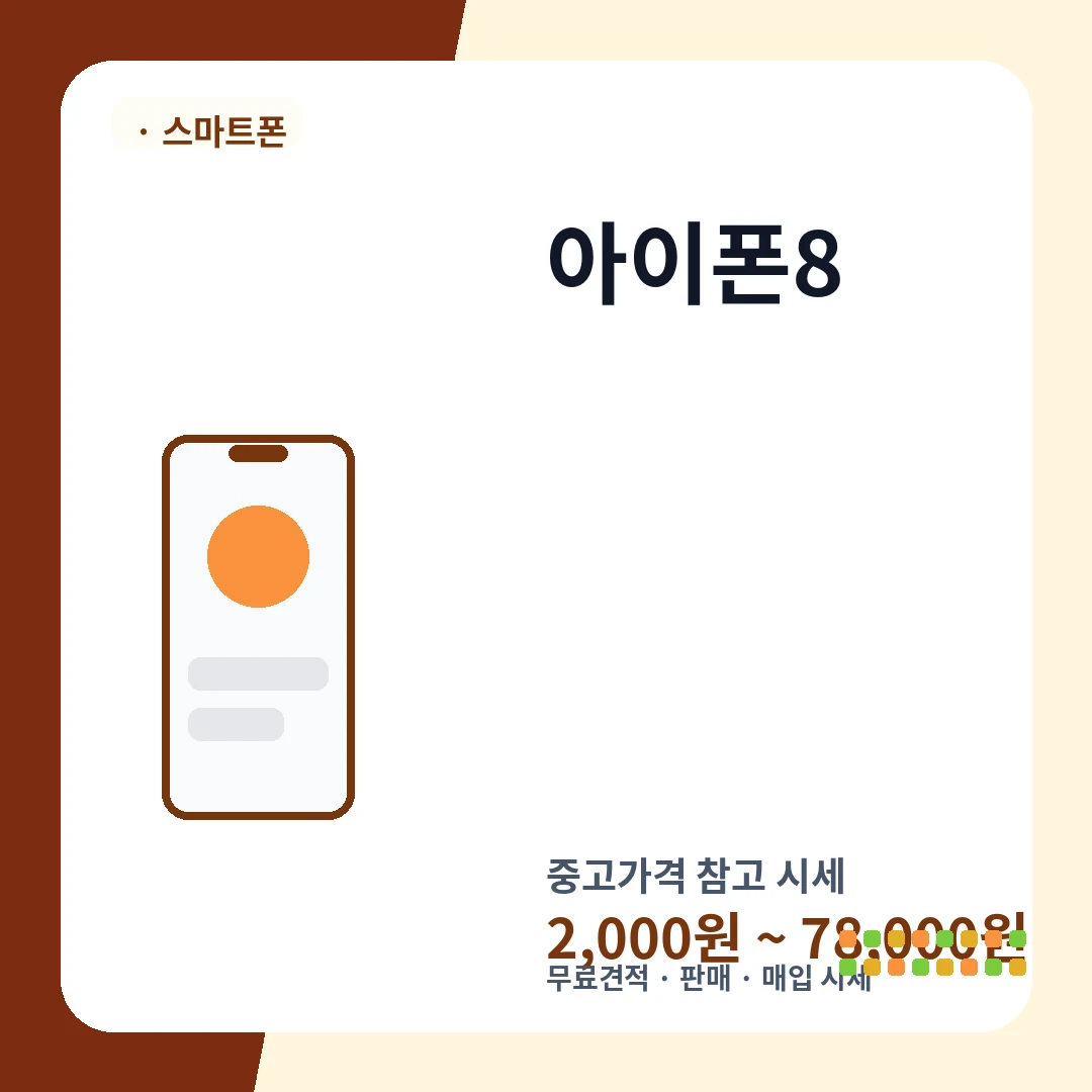 아이폰8 중고가격 시세
