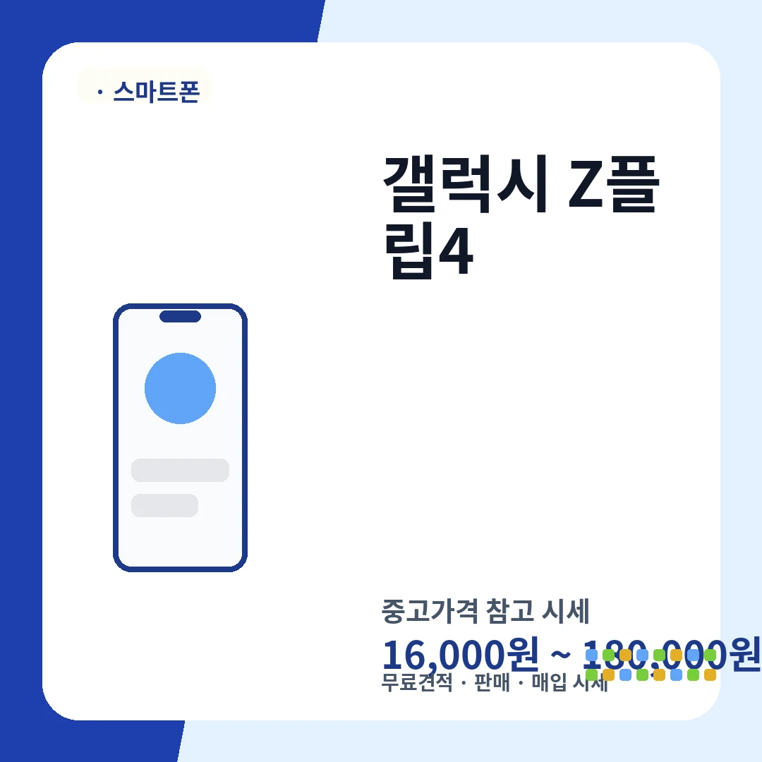 갤럭시 Z플립4 중고가격 시세