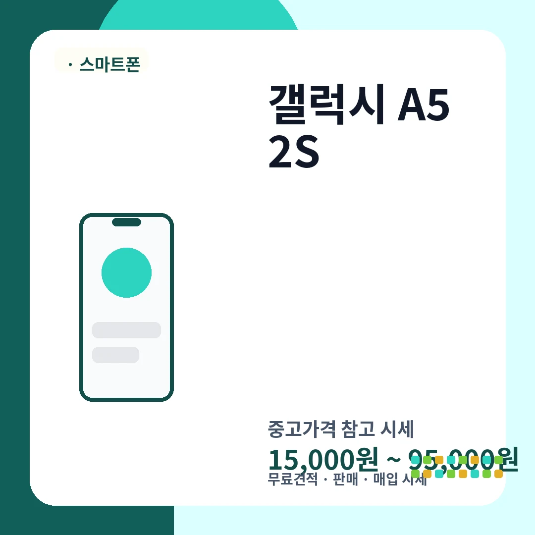 갤럭시 A52S 중고가격 시세