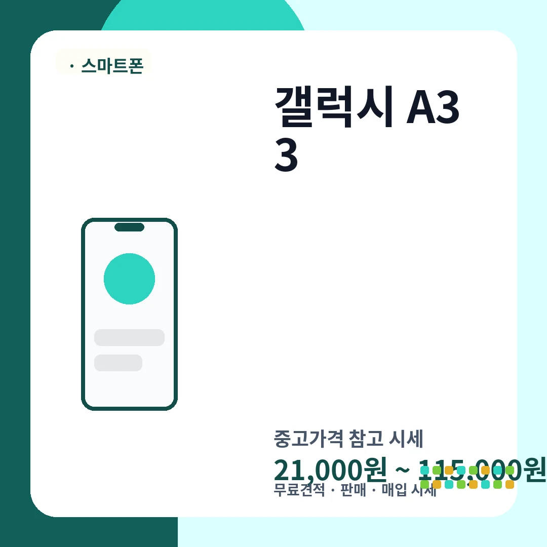 갤럭시 A33 중고가격 시세