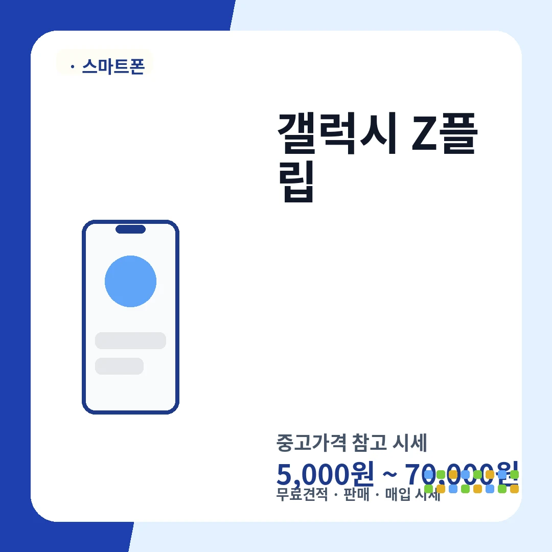 갤럭시 Z플립 중고가격 시세
